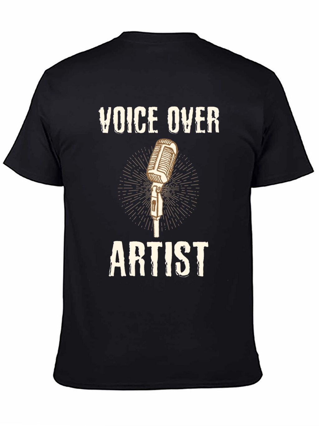 Voice Over Artist T-Shirt Microphone Design