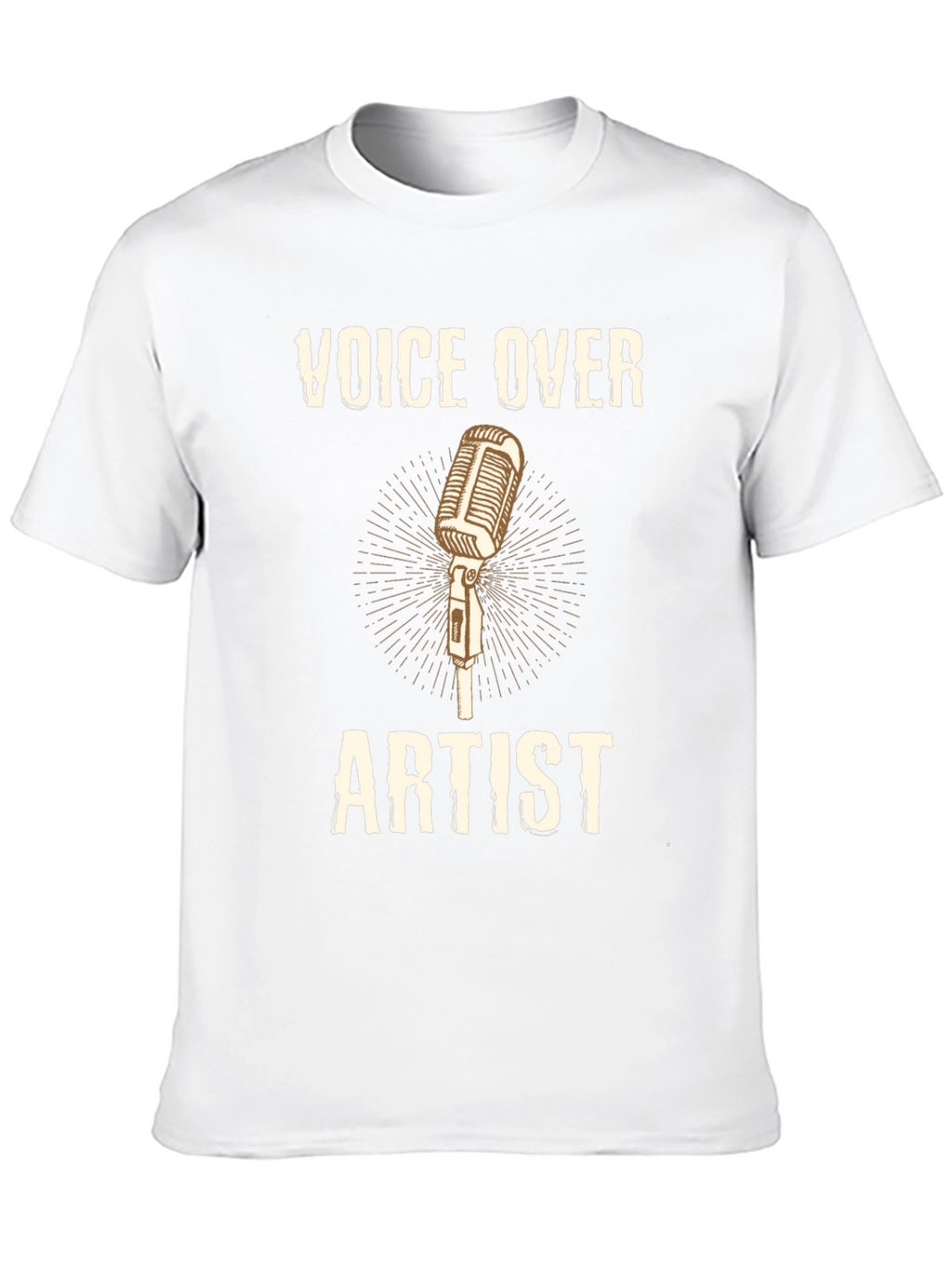 Voice Over Artist T-Shirt Microphone Design
