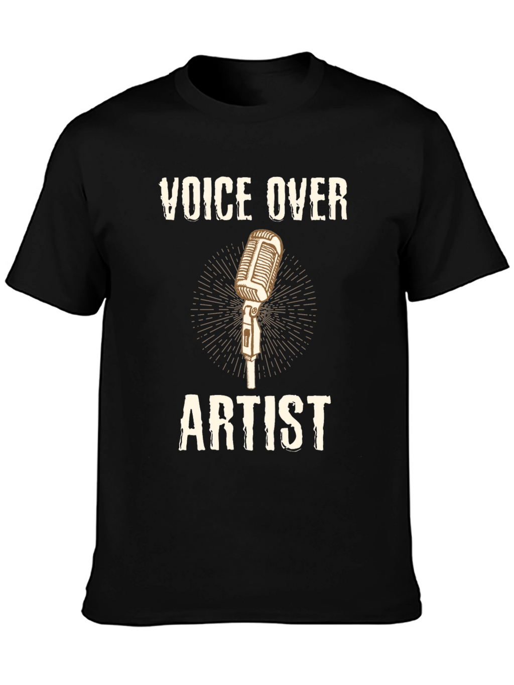 Voice Over Artist T-Shirt Microphone Design