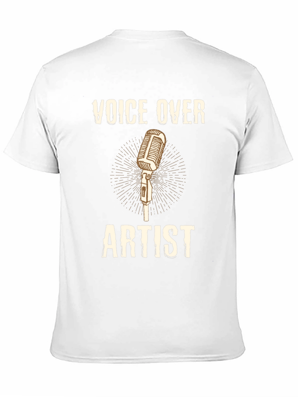 Voice Over Artist T-Shirt Microphone Design