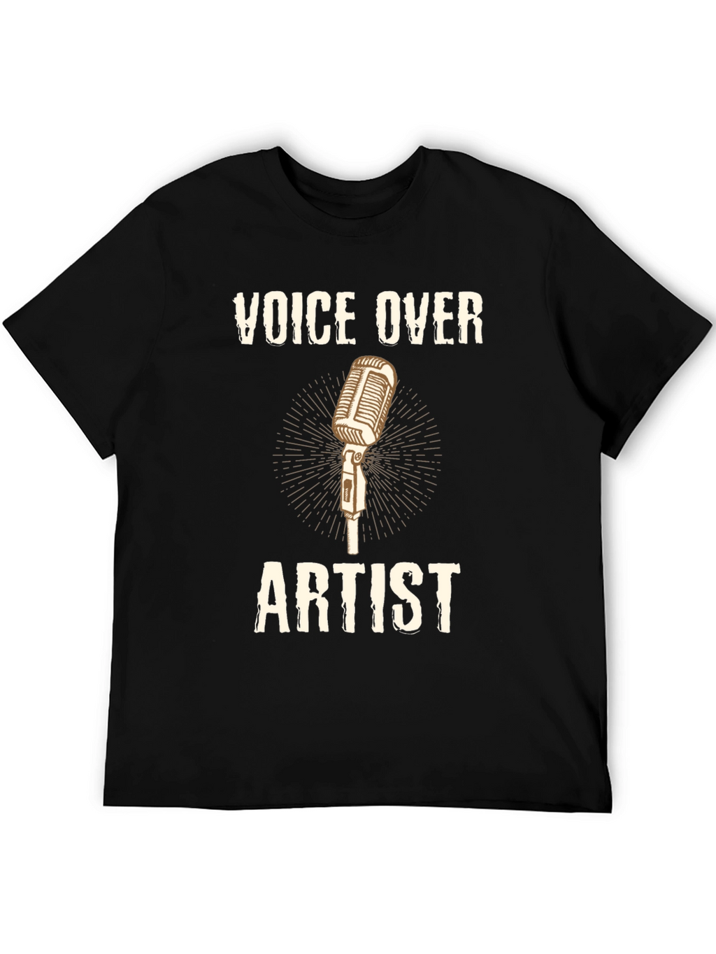 Voice Over Artist T-Shirt Microphone Design