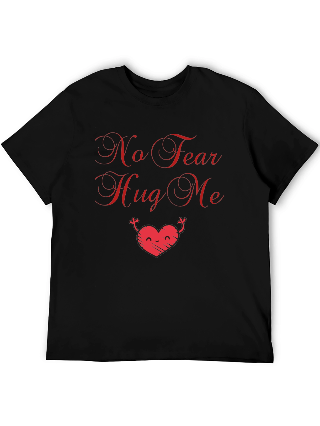 No Fear Hug Me Graphic Tee - Black