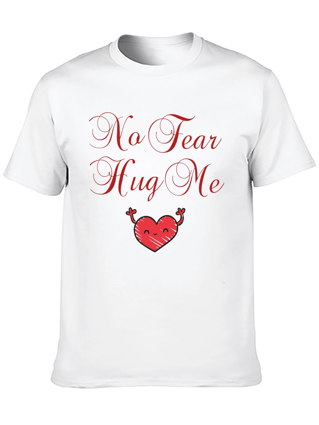 No Fear Hug Me Graphic Tee - Black