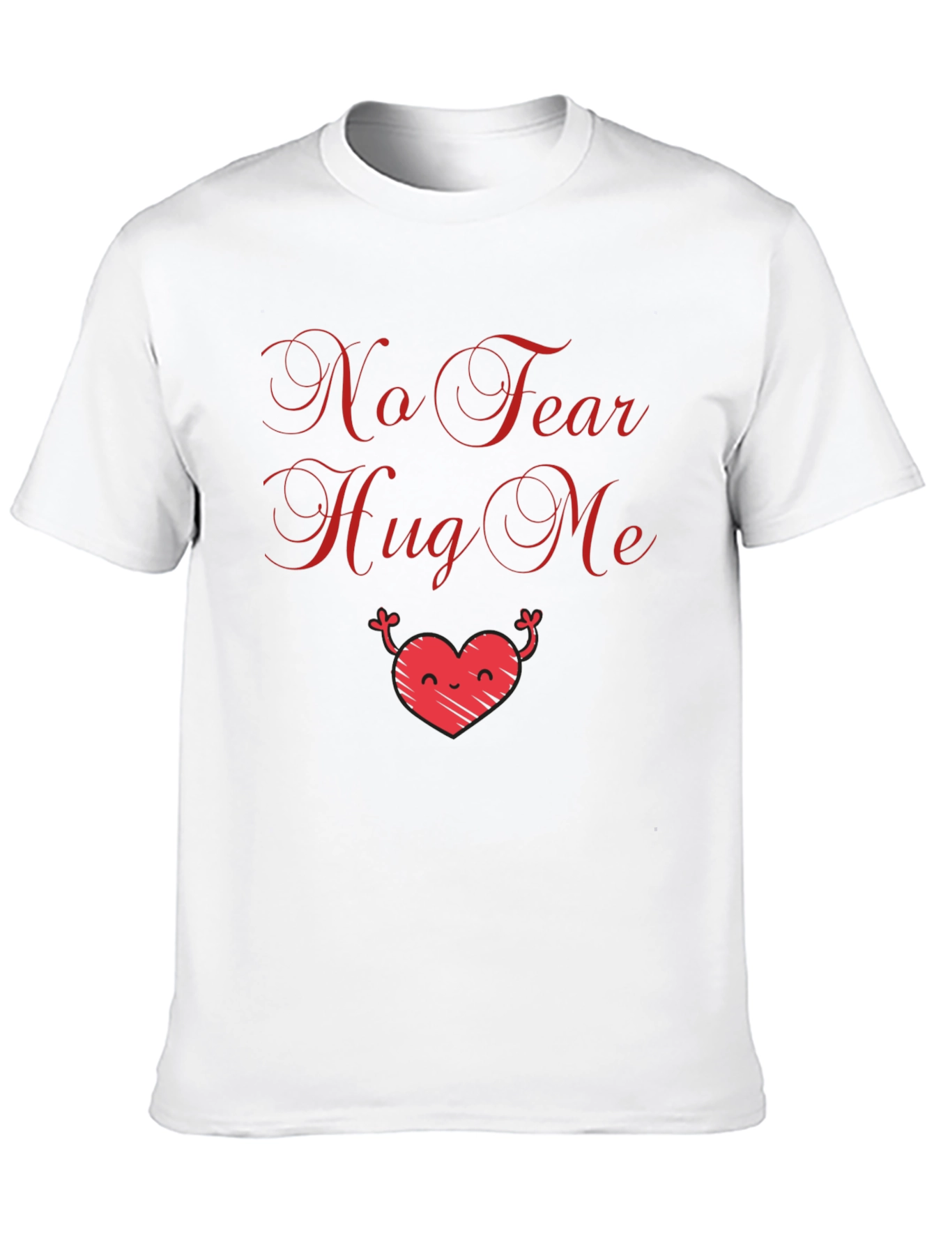 No Fear Hug Me Graphic Tee - Black