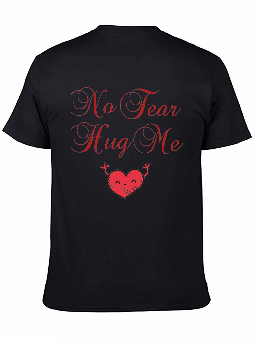 No Fear Hug Me Graphic Tee - Black