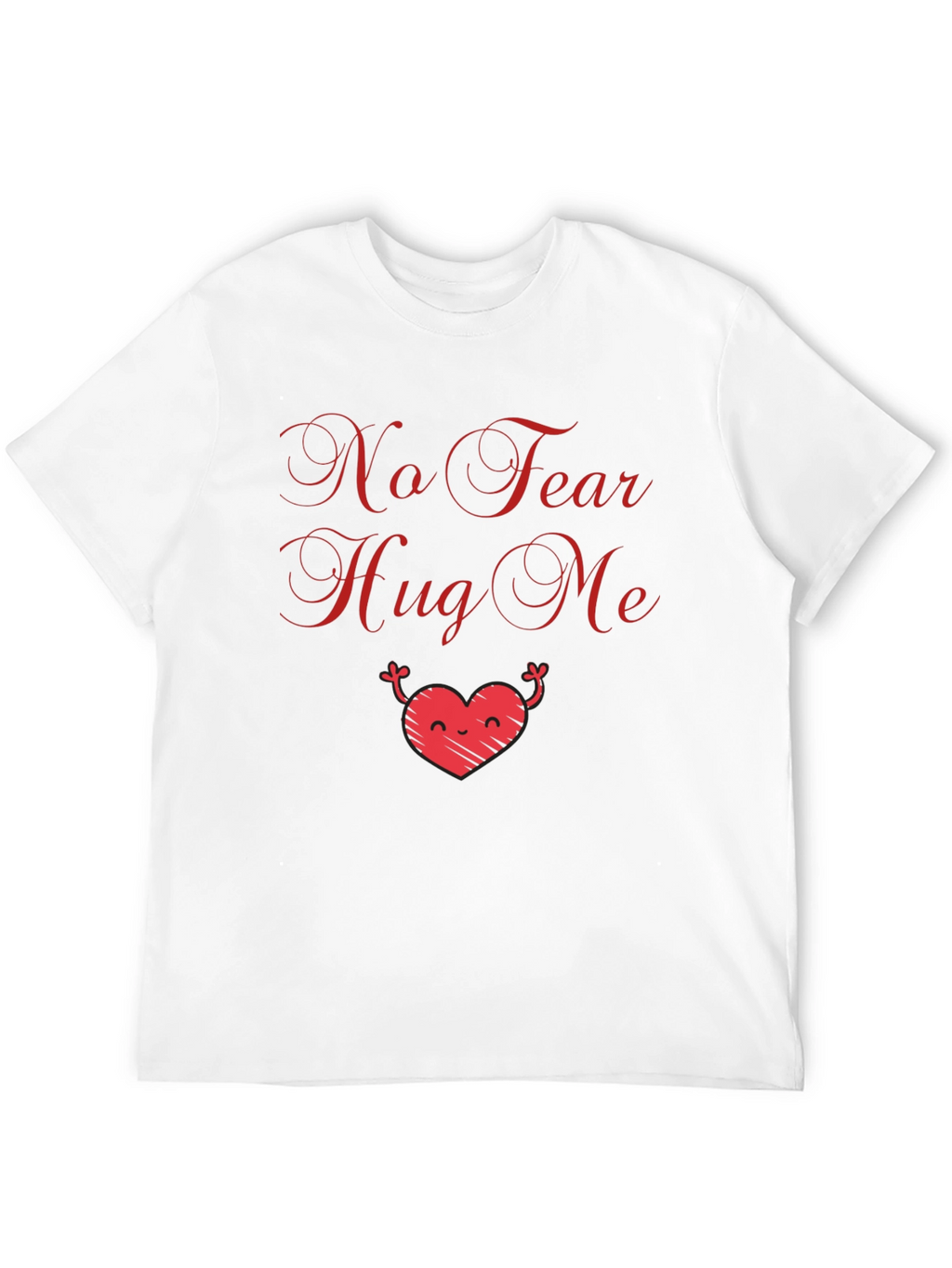 No Fear Hug Me Graphic Tee - Black