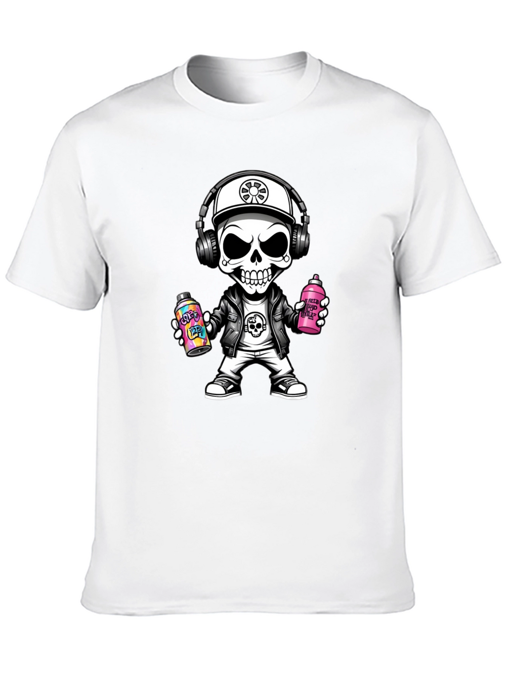 Skull Graffiti Artist T-Shirt - Street Style