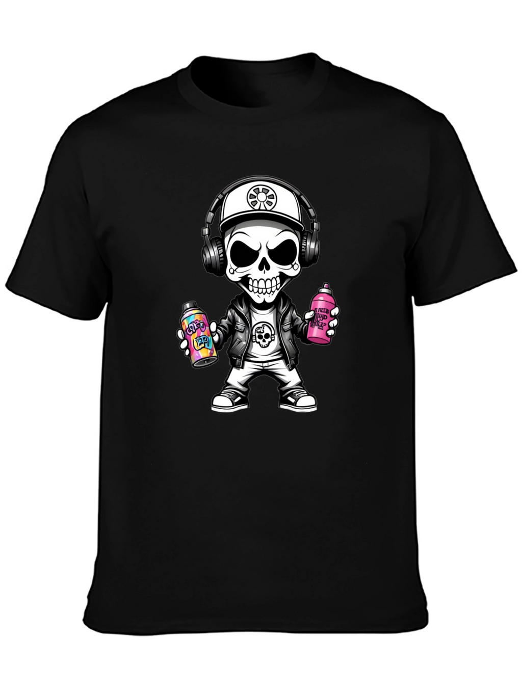 Skull Graffiti Artist T-Shirt - Street Style