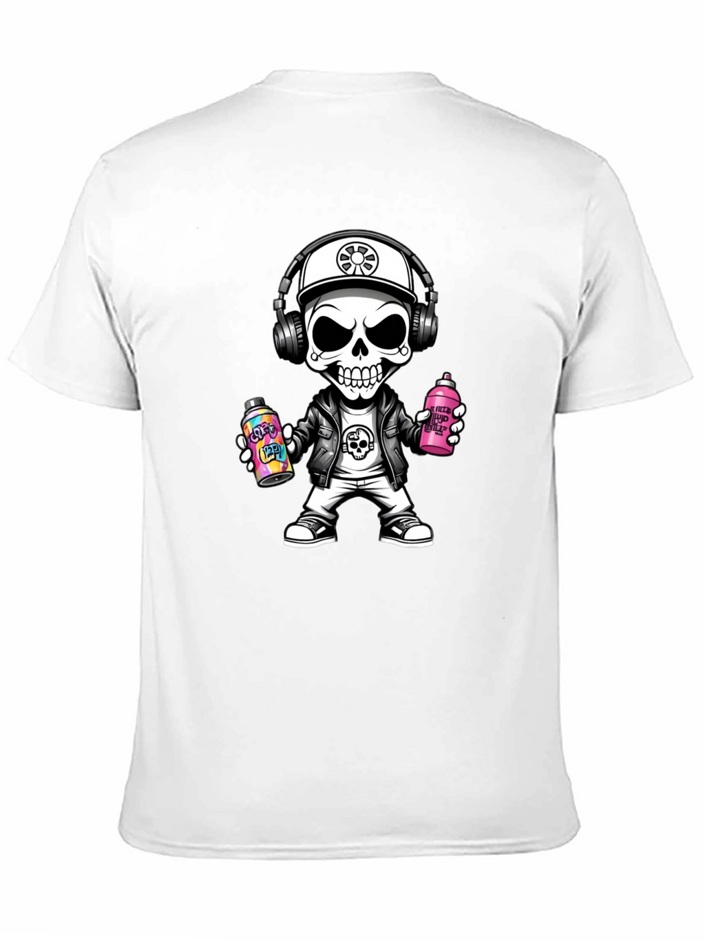 Skull Graffiti Artist T-Shirt - Street Style