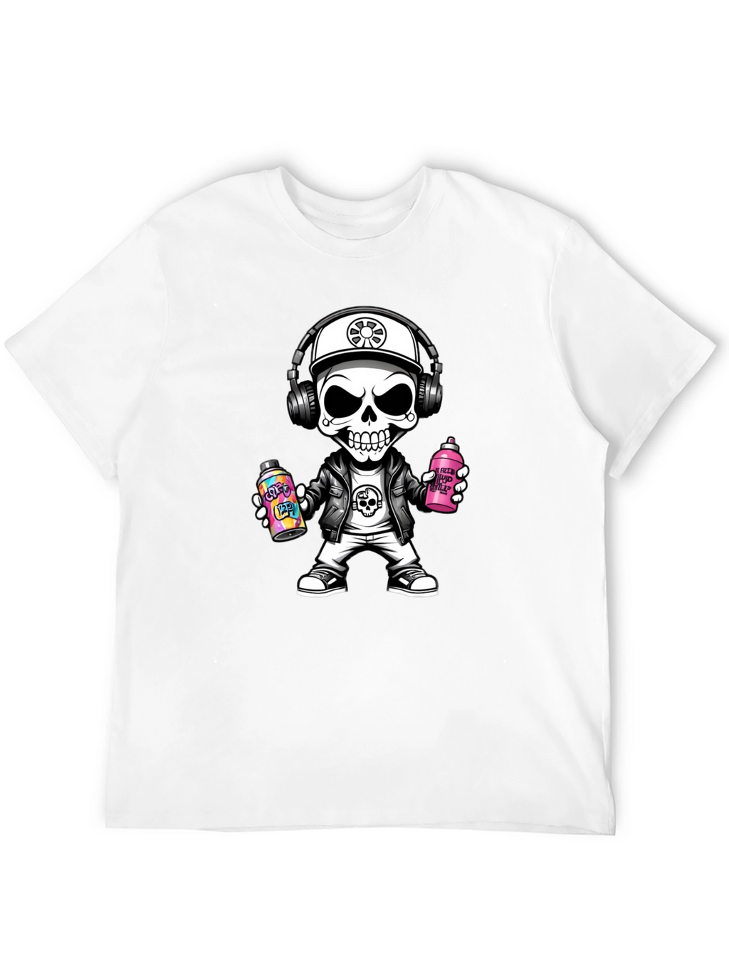 Skull Graffiti Artist T-Shirt - Street Style