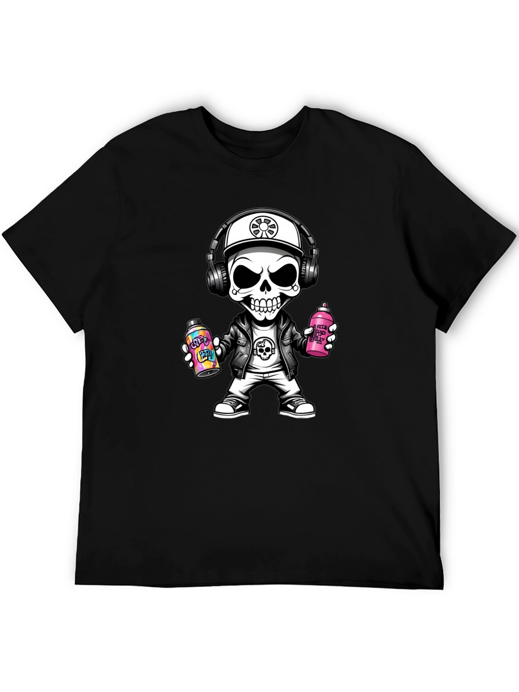 Skull Graffiti Artist T-Shirt - Street Style
