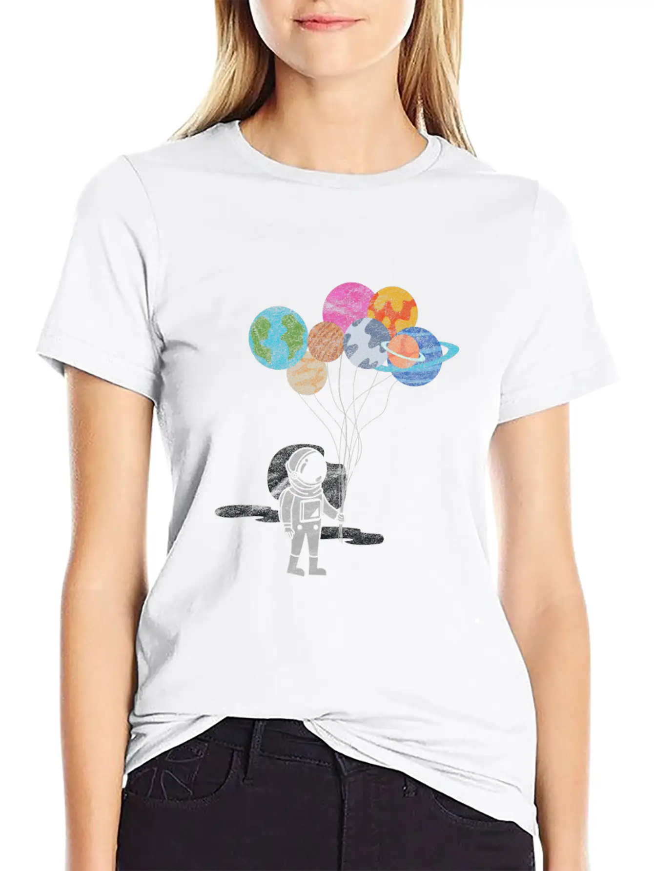 Reach Planets Unisex Short Sleeve Soft Cotton T-Shirt – Casual Everyday Wear