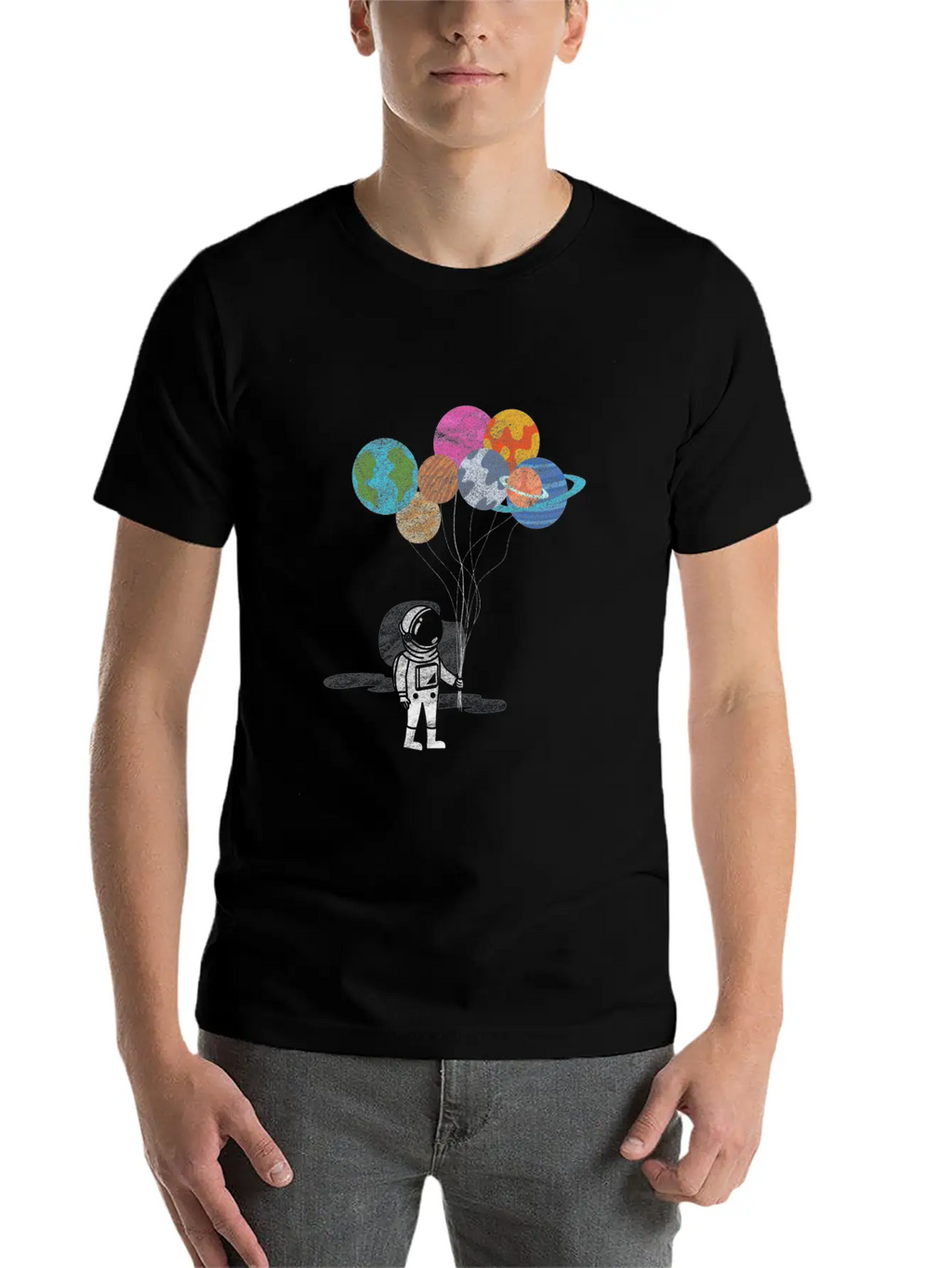 Reach Planets Unisex Short Sleeve Soft Cotton T-Shirt – Casual Everyday Wear