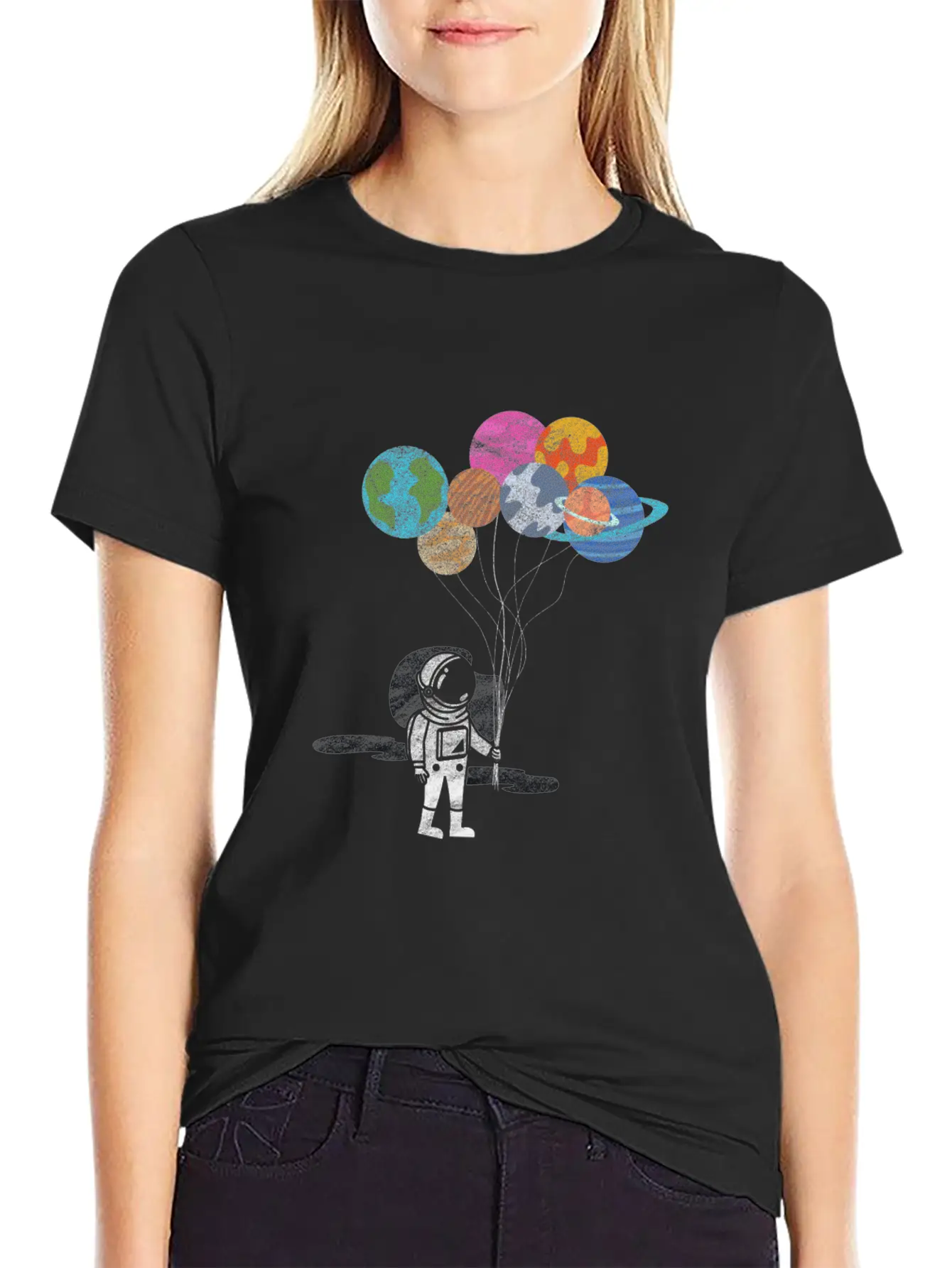 Reach Planets Unisex Short Sleeve Soft Cotton T-Shirt – Casual Everyday Wear