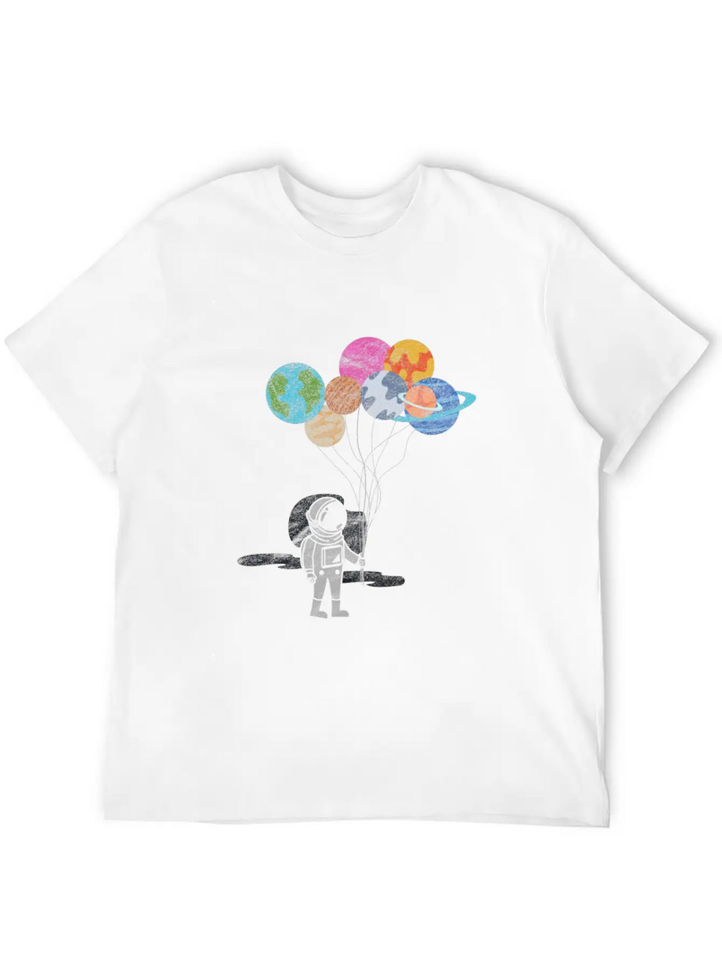 Reach Planets Unisex Short Sleeve Soft Cotton T-Shirt – Casual Everyday Wear