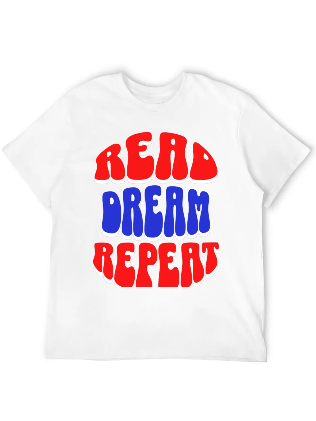 READ DREAM REPEAT Stylish Everyday T-Shirt – Unisex Basic Cotton Tee