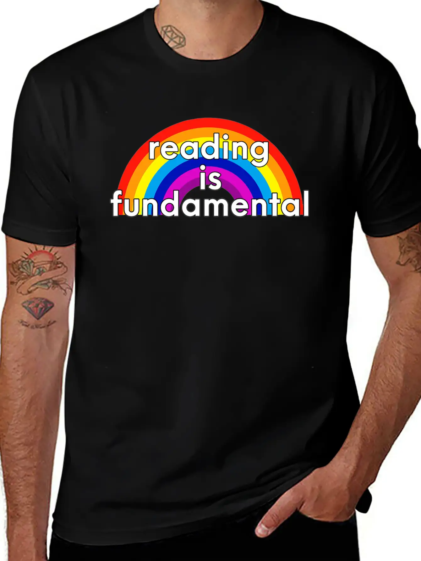 Reading Is Fundamental Casual Graphic T-Shirt – Simple And Comfortable Daily Wear