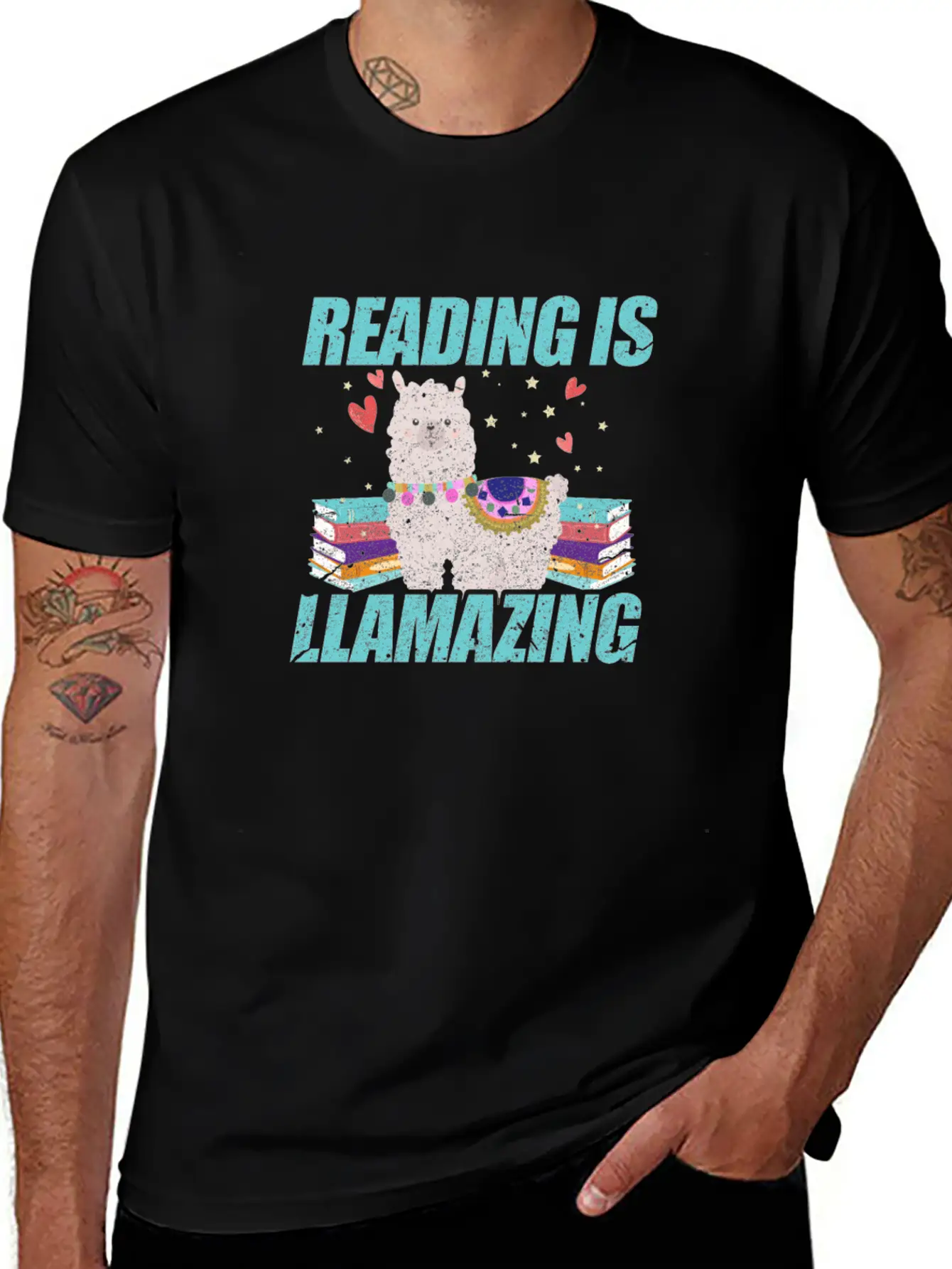 Reading Is Llamazing Breathable Soft Cotton T-Shirt – Timeless Casual Look