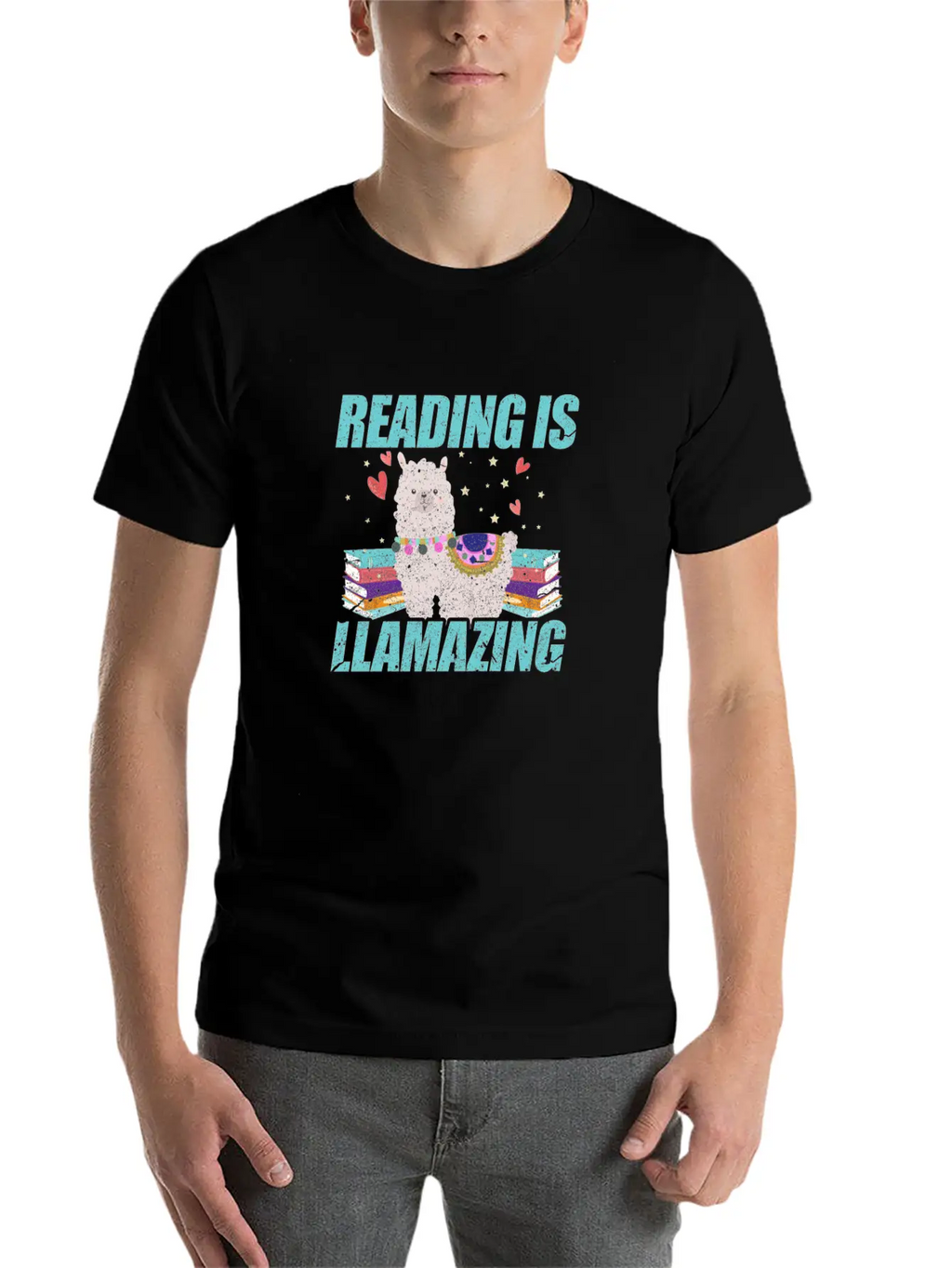 Reading Is Llamazing Breathable Soft Cotton T-Shirt – Timeless Casual Look