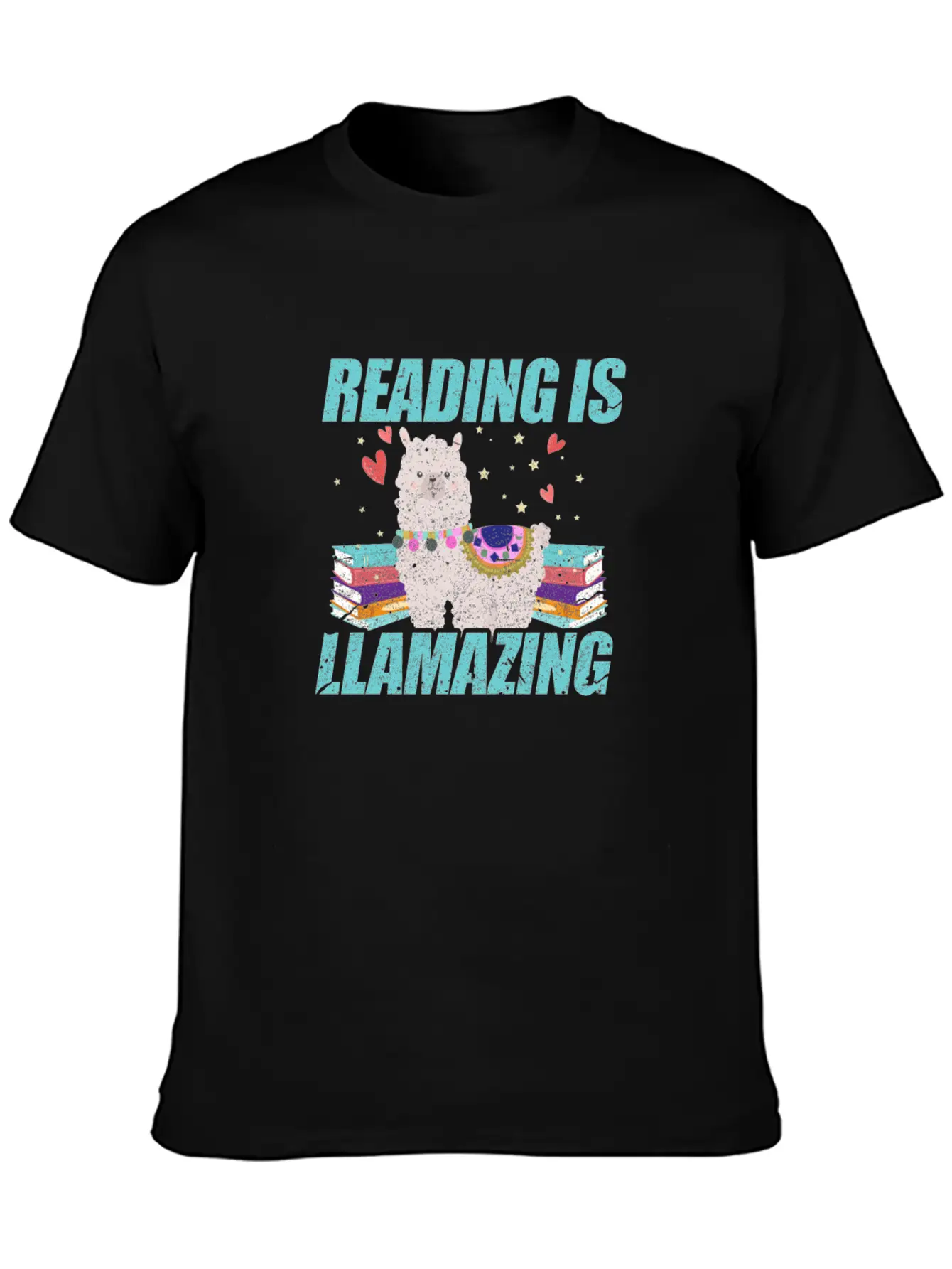 Reading Is Llamazing Breathable Soft Cotton T-Shirt – Timeless Casual Look