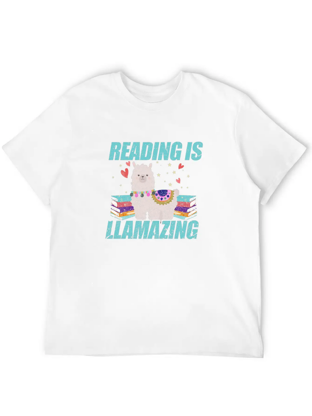 Reading Is Llamazing Breathable Soft Cotton T-Shirt – Timeless Casual Look
