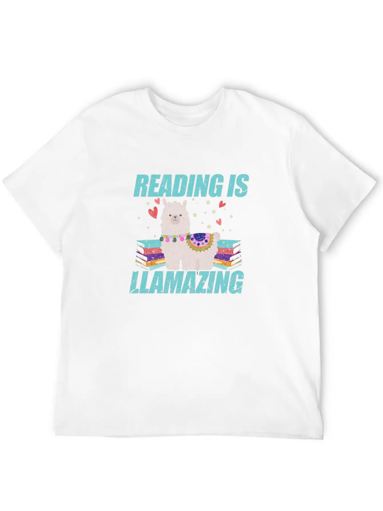 Reading Is Llamazing Breathable Soft Cotton T-Shirt – Timeless Casual Look