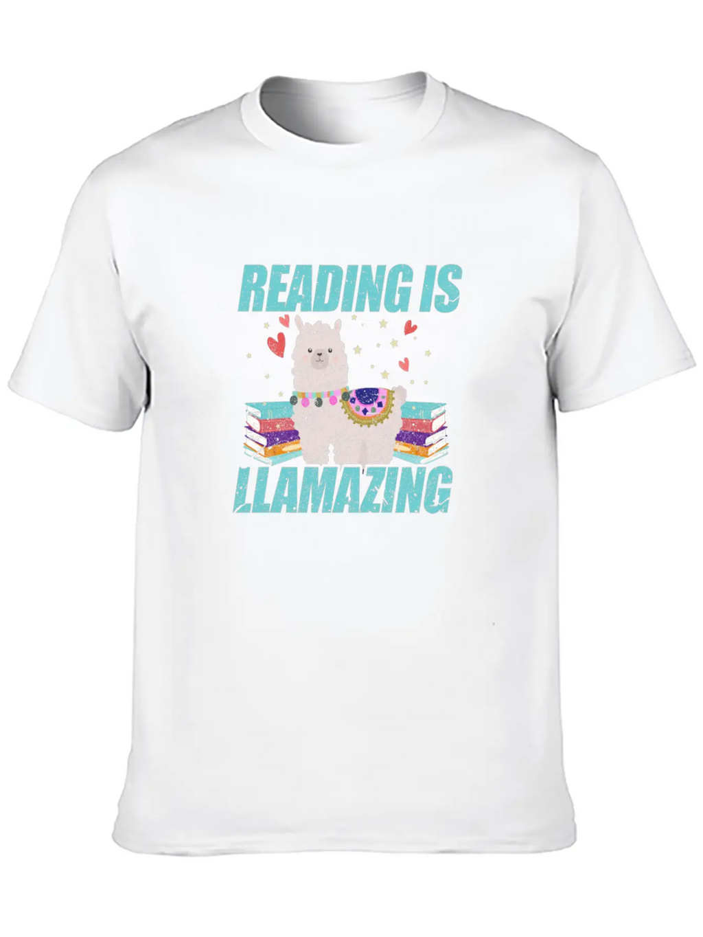 Reading Is Llamazing Breathable Soft Cotton T-Shirt – Timeless Casual Look