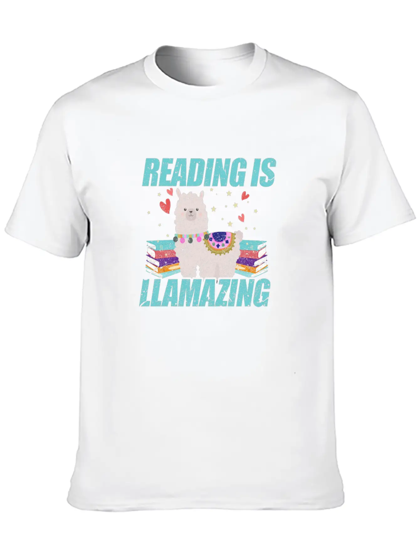 Reading Is Llamazing Breathable Soft Cotton T-Shirt – Timeless Casual Look
