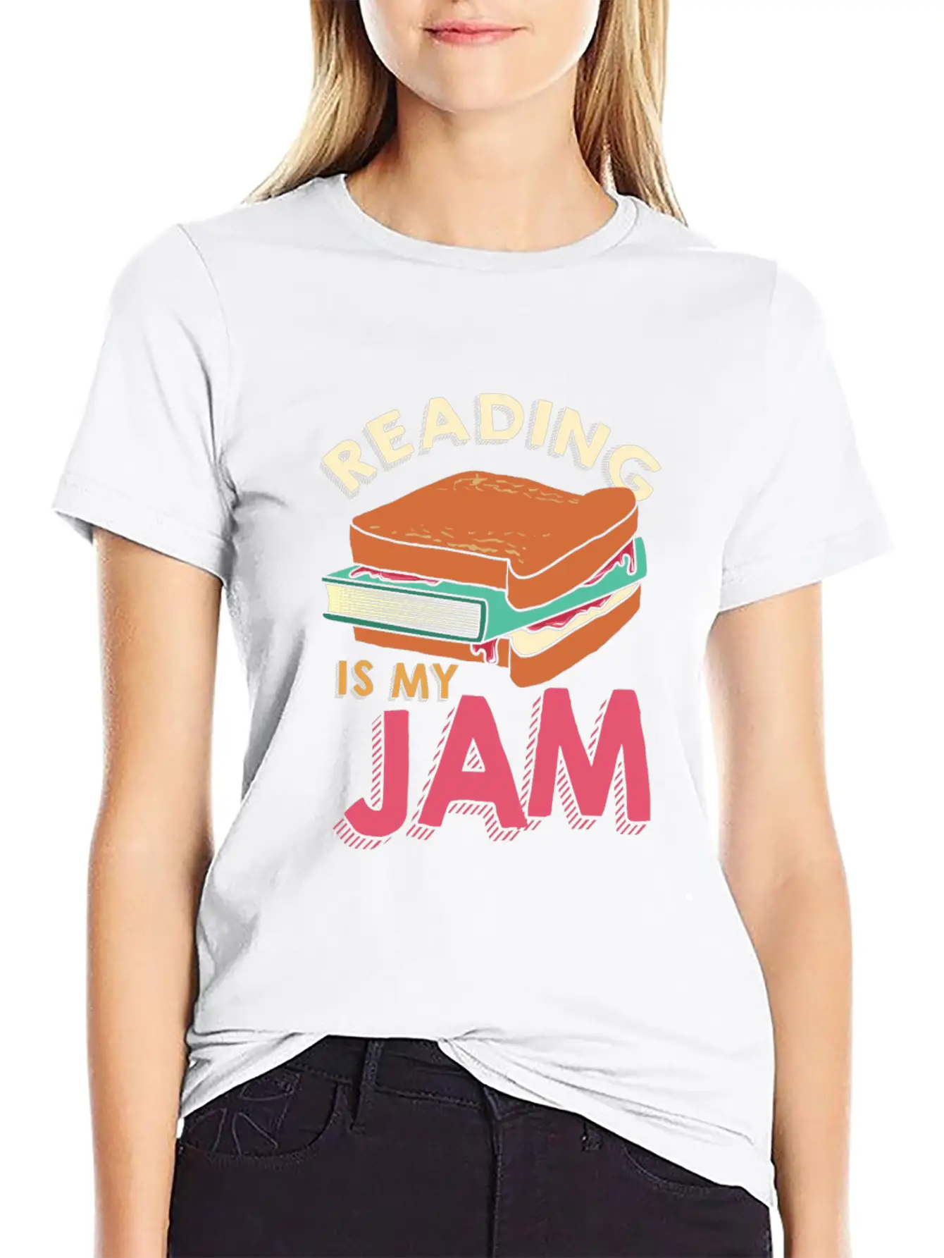 Reading - Reading Is My Jam Unisex Casual T-Shirt – Clean Design For Daily Comfort