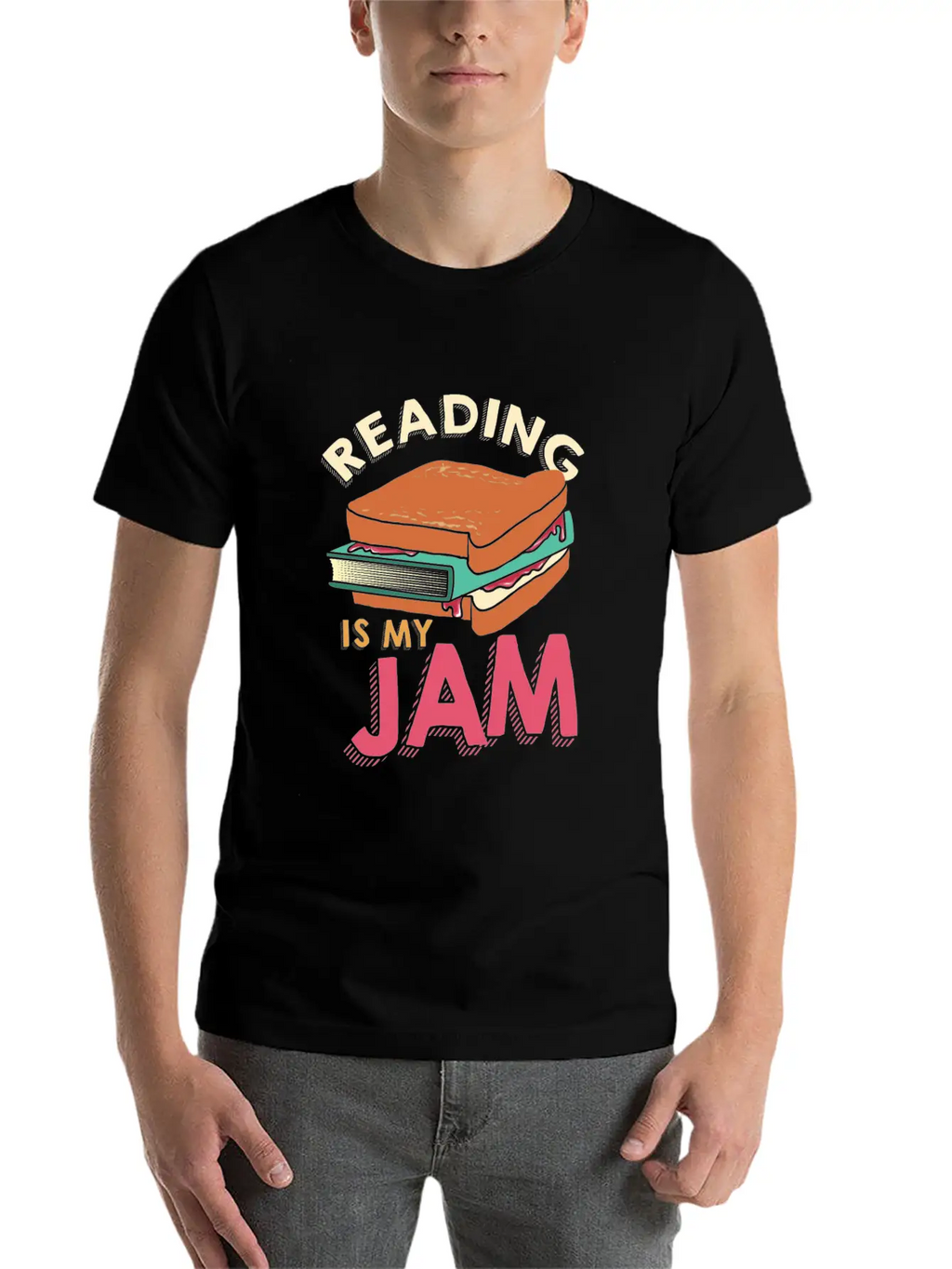 Reading - Reading Is My Jam Unisex Casual T-Shirt – Clean Design For Daily Comfort