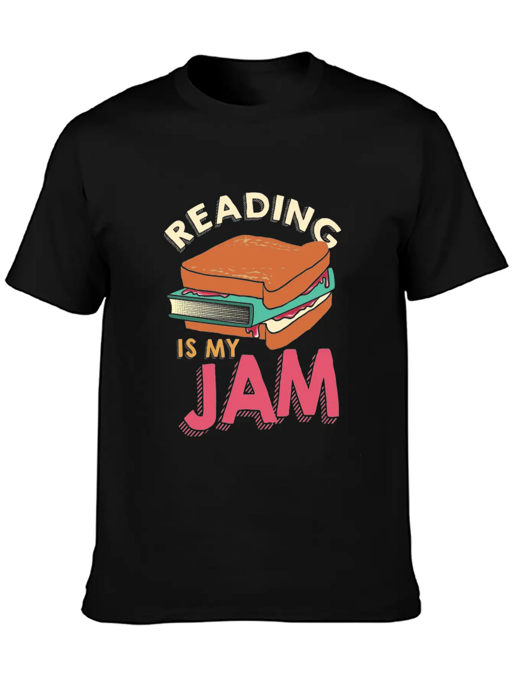 Reading - Reading Is My Jam Unisex Casual T-Shirt – Clean Design For Daily Comfort