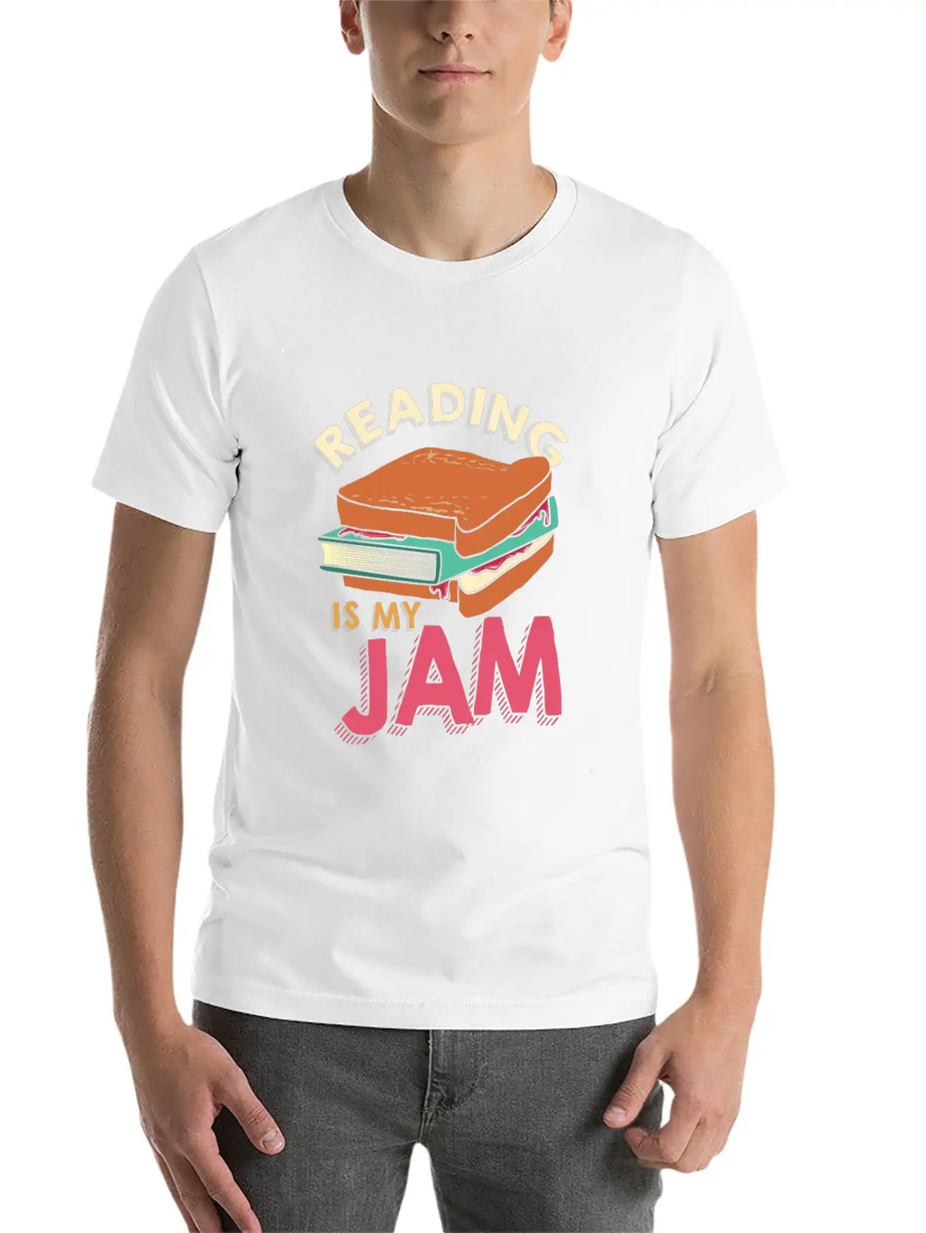 Reading - Reading Is My Jam Unisex Casual T-Shirt – Clean Design For Daily Comfort