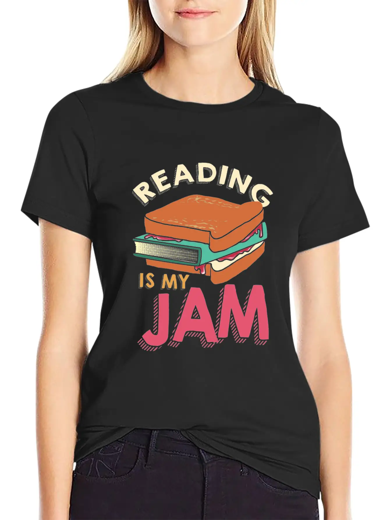 Reading - Reading Is My Jam Unisex Casual T-Shirt – Clean Design For Daily Comfort