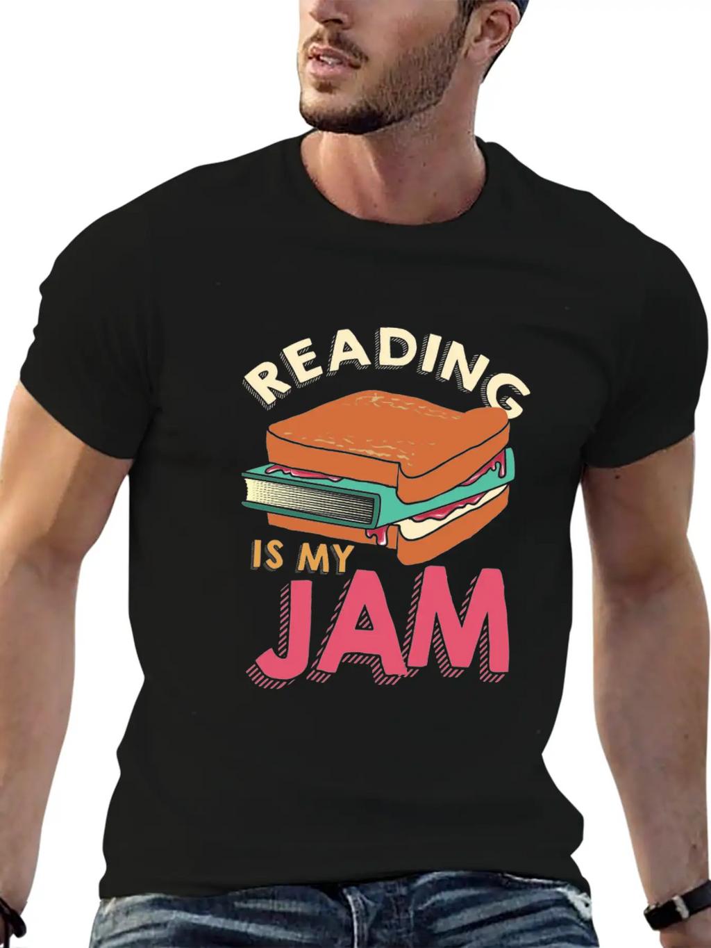 Reading - Reading Is My Jam Unisex Casual T-Shirt – Clean Design For Daily Comfort