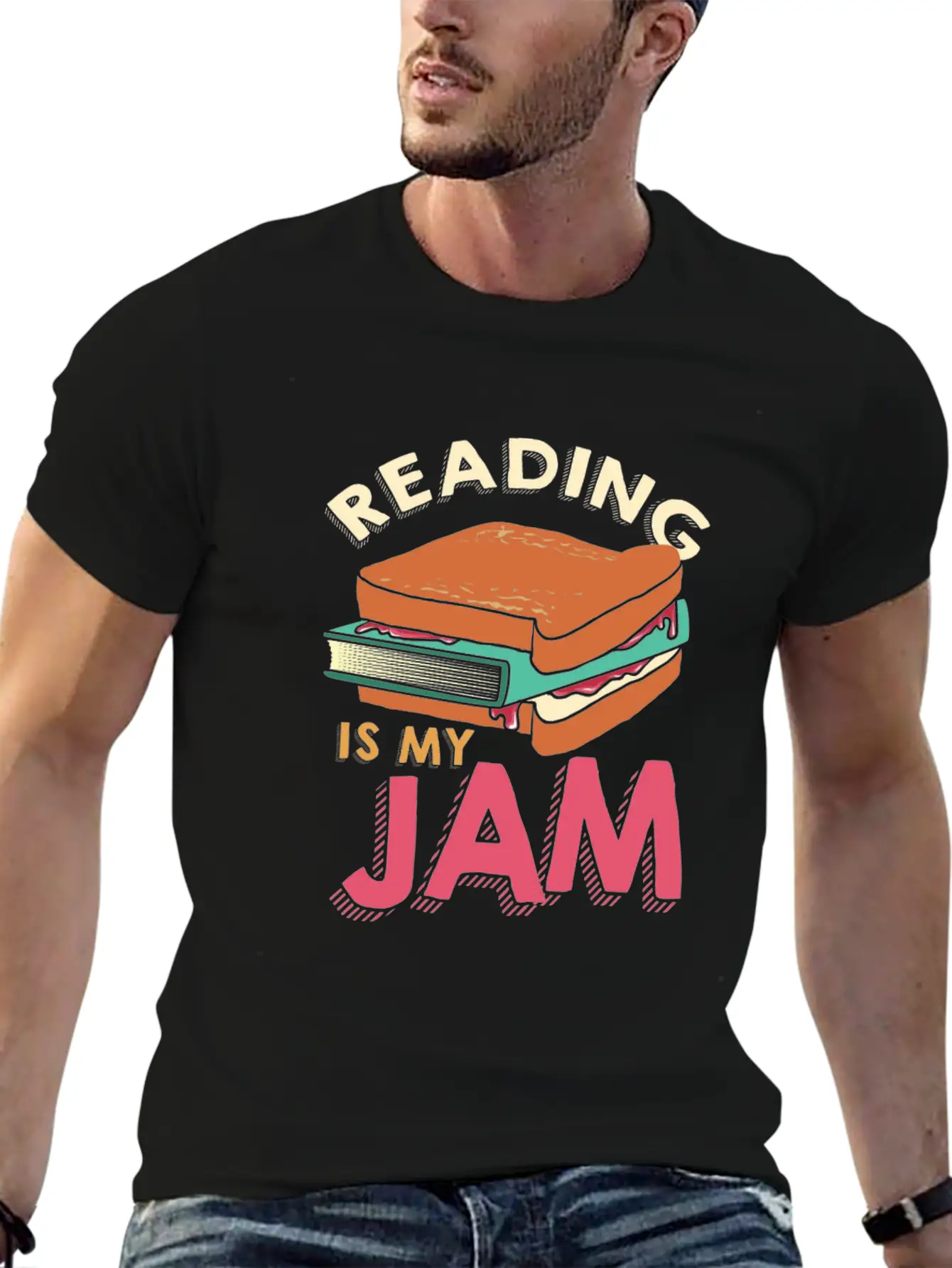 Reading - Reading Is My Jam Unisex Casual T-Shirt – Clean Design For Daily Comfort