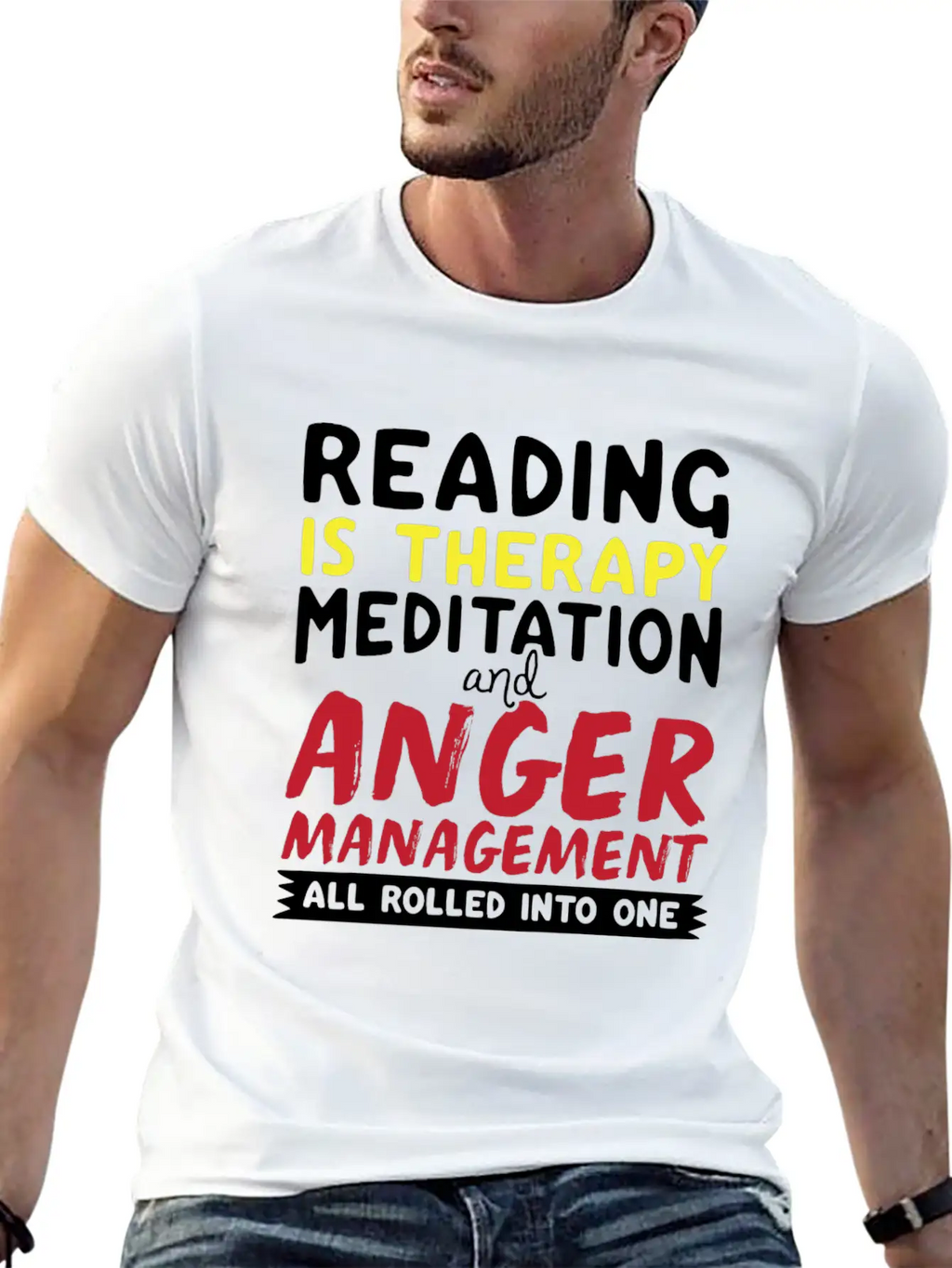 Reading Unisex Short Sleeve Soft Cotton T-Shirt – Casual Everyday Wear