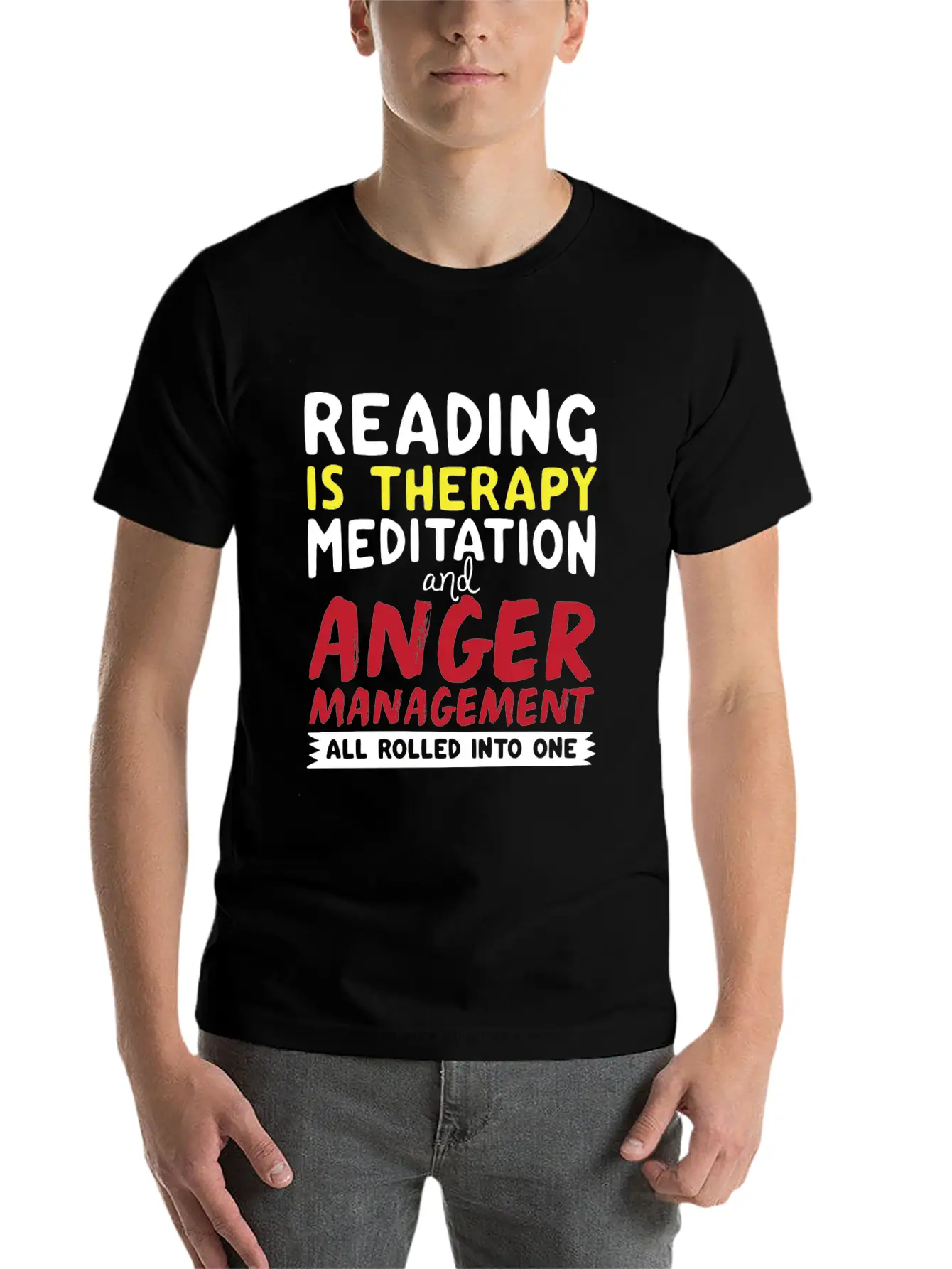 Reading Unisex Short Sleeve Soft Cotton T-Shirt – Casual Everyday Wear