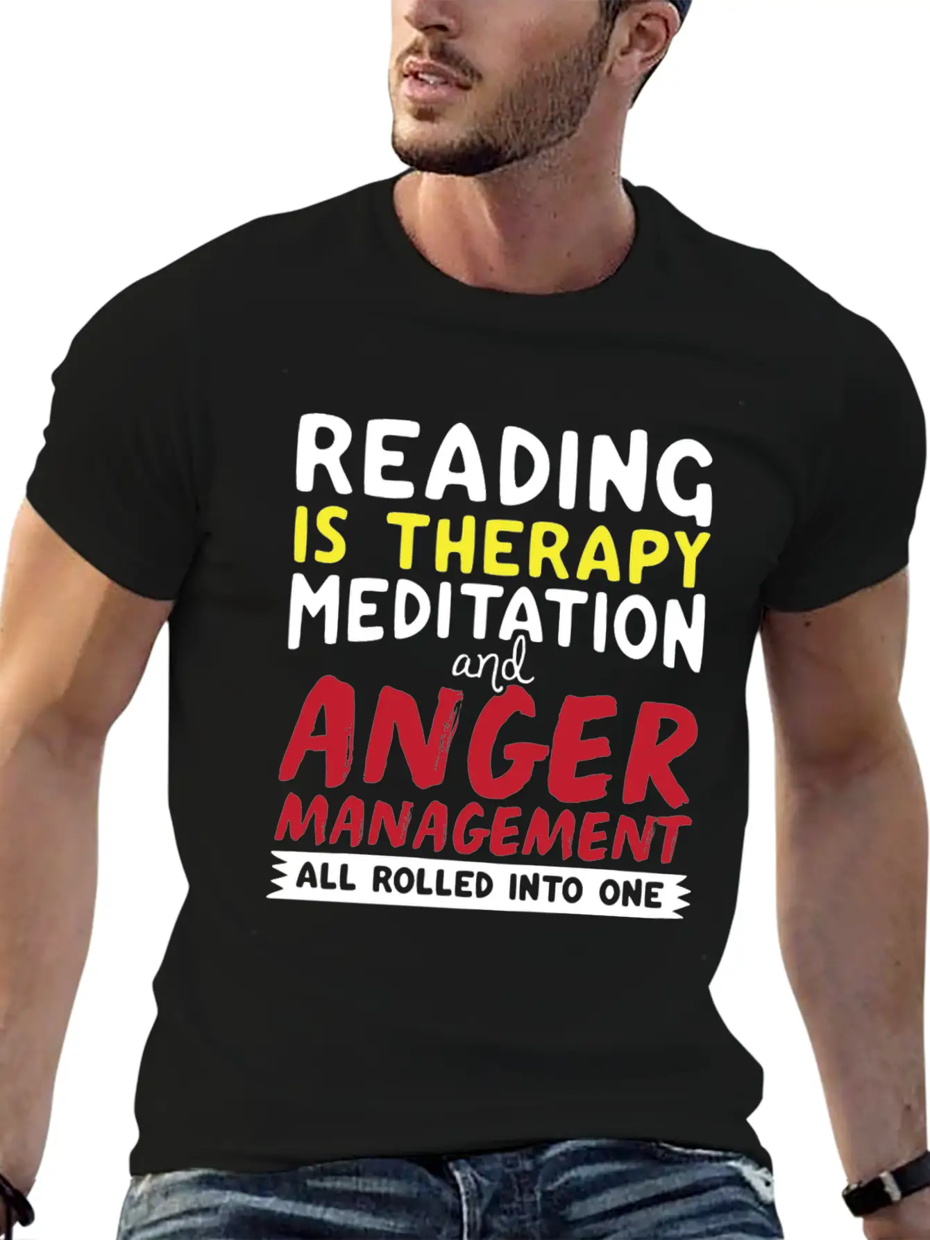 Reading Unisex Short Sleeve Soft Cotton T-Shirt – Casual Everyday Wear