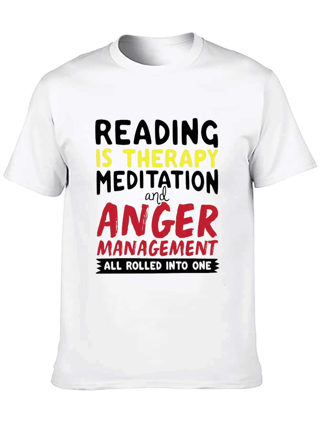 Reading Unisex Short Sleeve Soft Cotton T-Shirt – Casual Everyday Wear