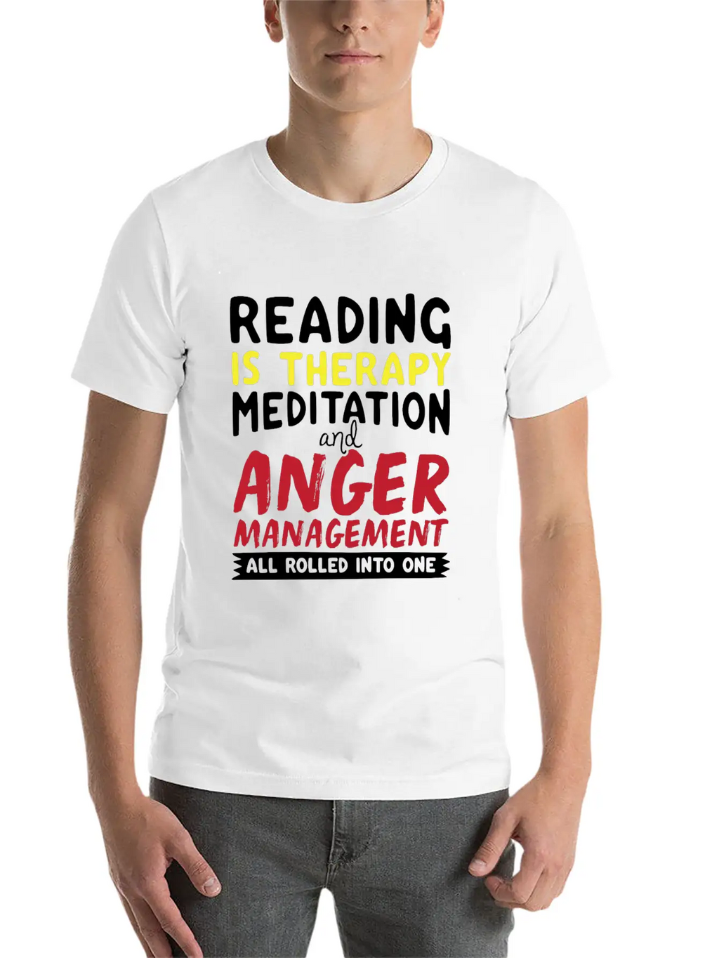 Reading Unisex Short Sleeve Soft Cotton T-Shirt – Casual Everyday Wear