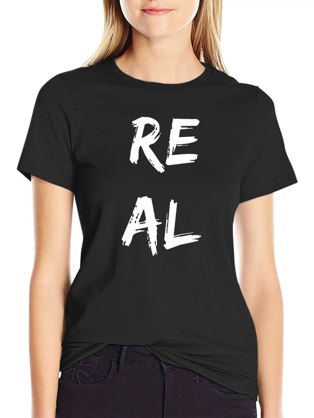 REAL Character Square Unisex Casual T-Shirt – Clean Design For Daily Comfort