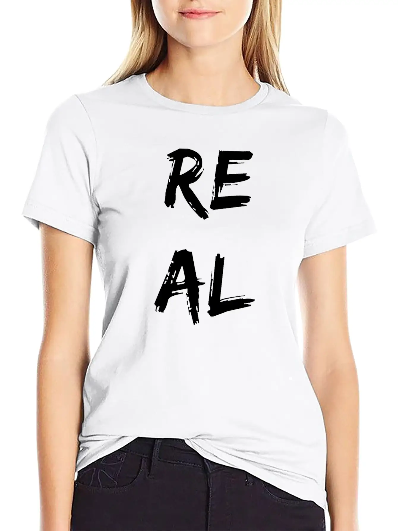 REAL Character Square Unisex Casual T-Shirt – Clean Design For Daily Comfort