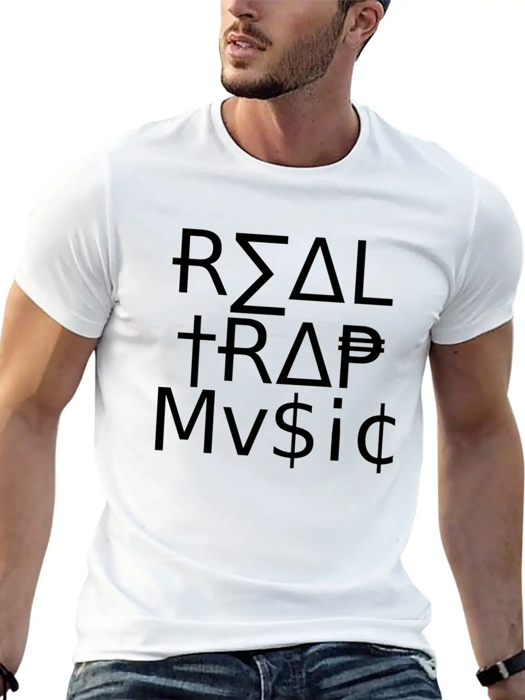 Real_Trap_Music Unisex Casual T-Shirt – Clean Design For Daily Comfort