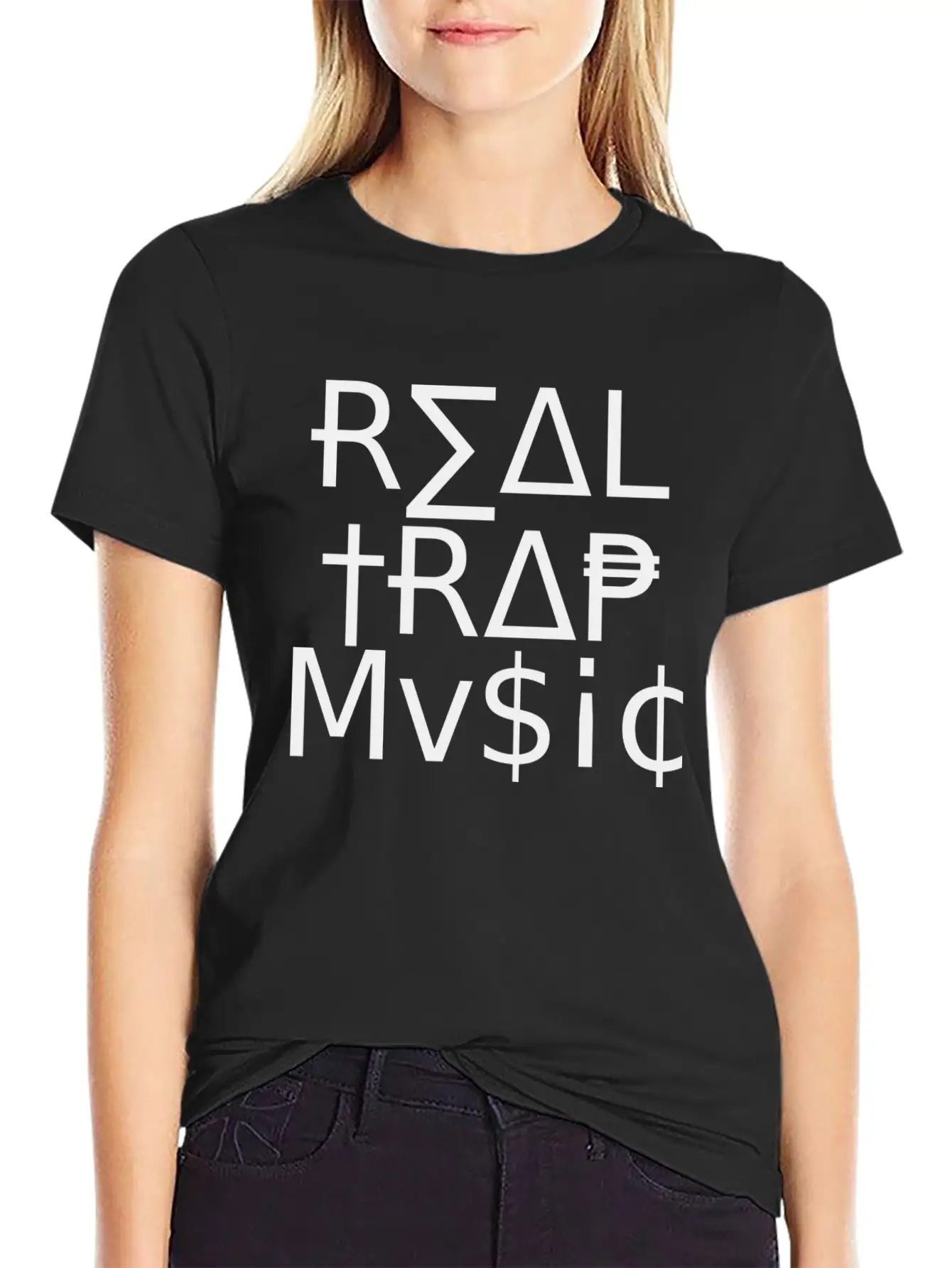 Real_Trap_Music Unisex Casual T-Shirt – Clean Design For Daily Comfort