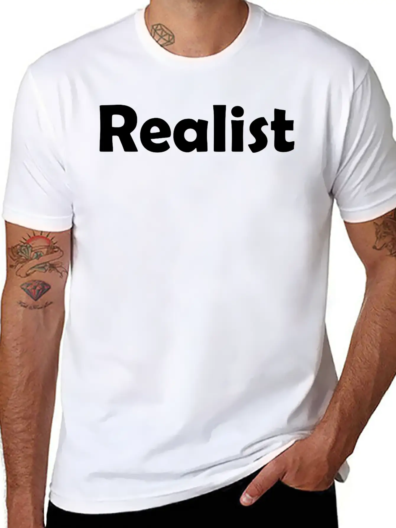 Realist Classic Fit Graphic Tee For Daily Comfort – Unisex Cotton Shirt
