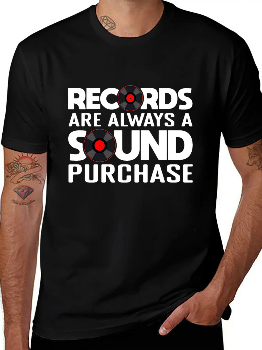 Record Collection Vinyl Collector Joke Casual Graphic T-Shirt – Simple And Comfortable Daily Wear