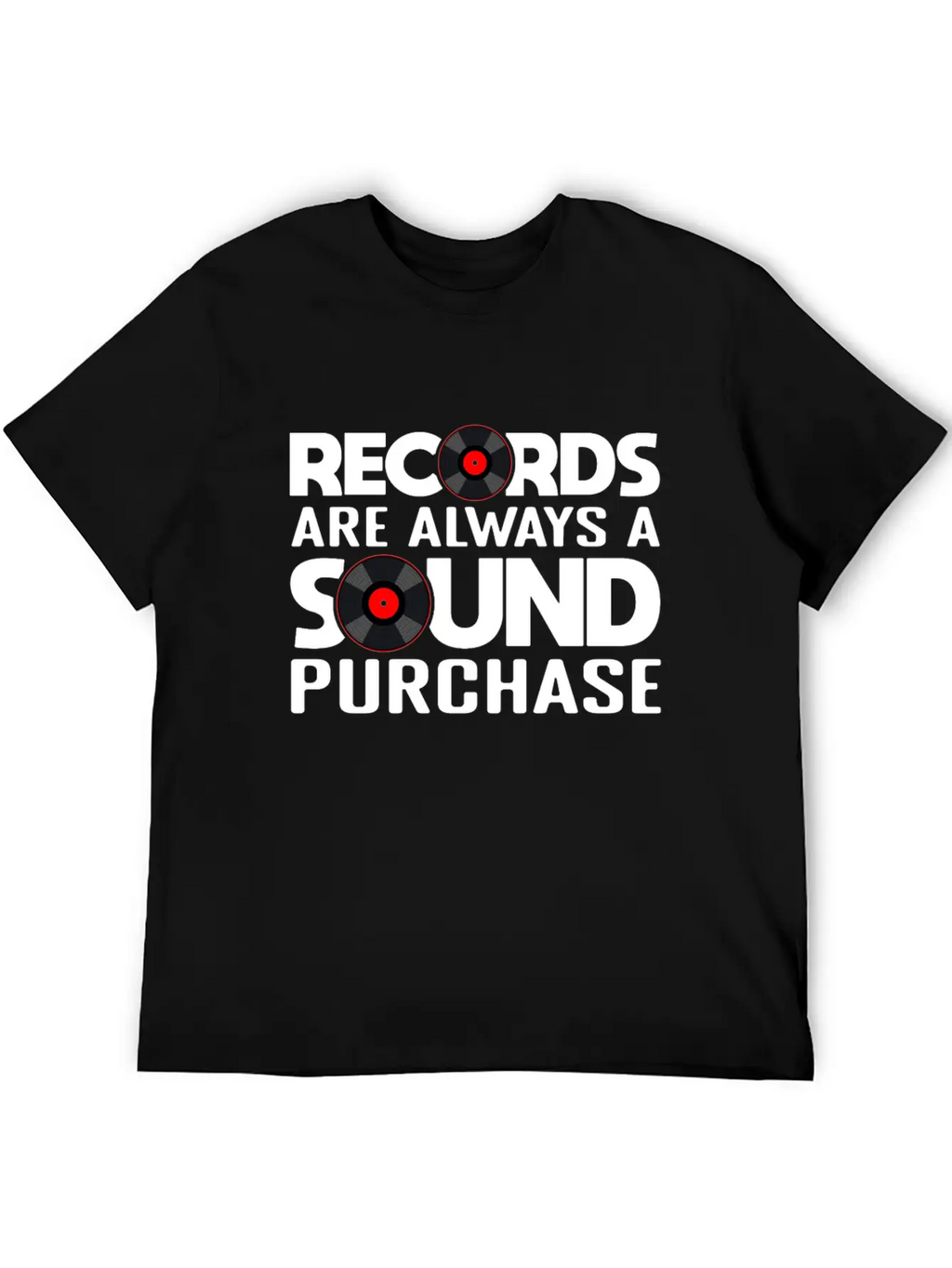 Record Collection Vinyl Collector Joke Casual Graphic T-Shirt – Simple And Comfortable Daily Wear