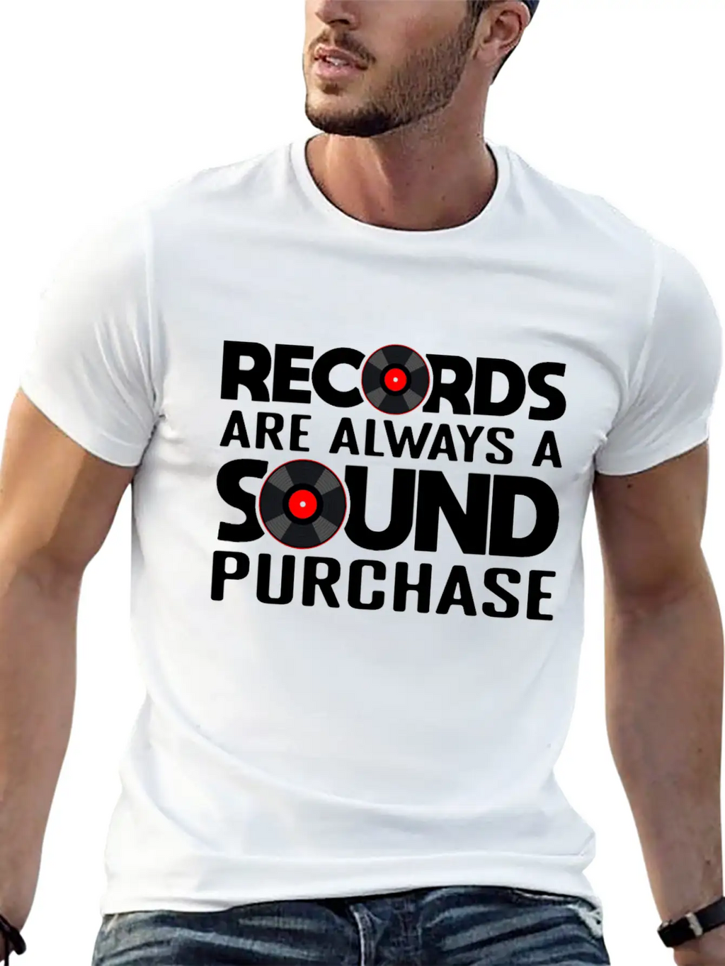 Record Collection Vinyl Collector Joke Casual Graphic T-Shirt – Simple And Comfortable Daily Wear