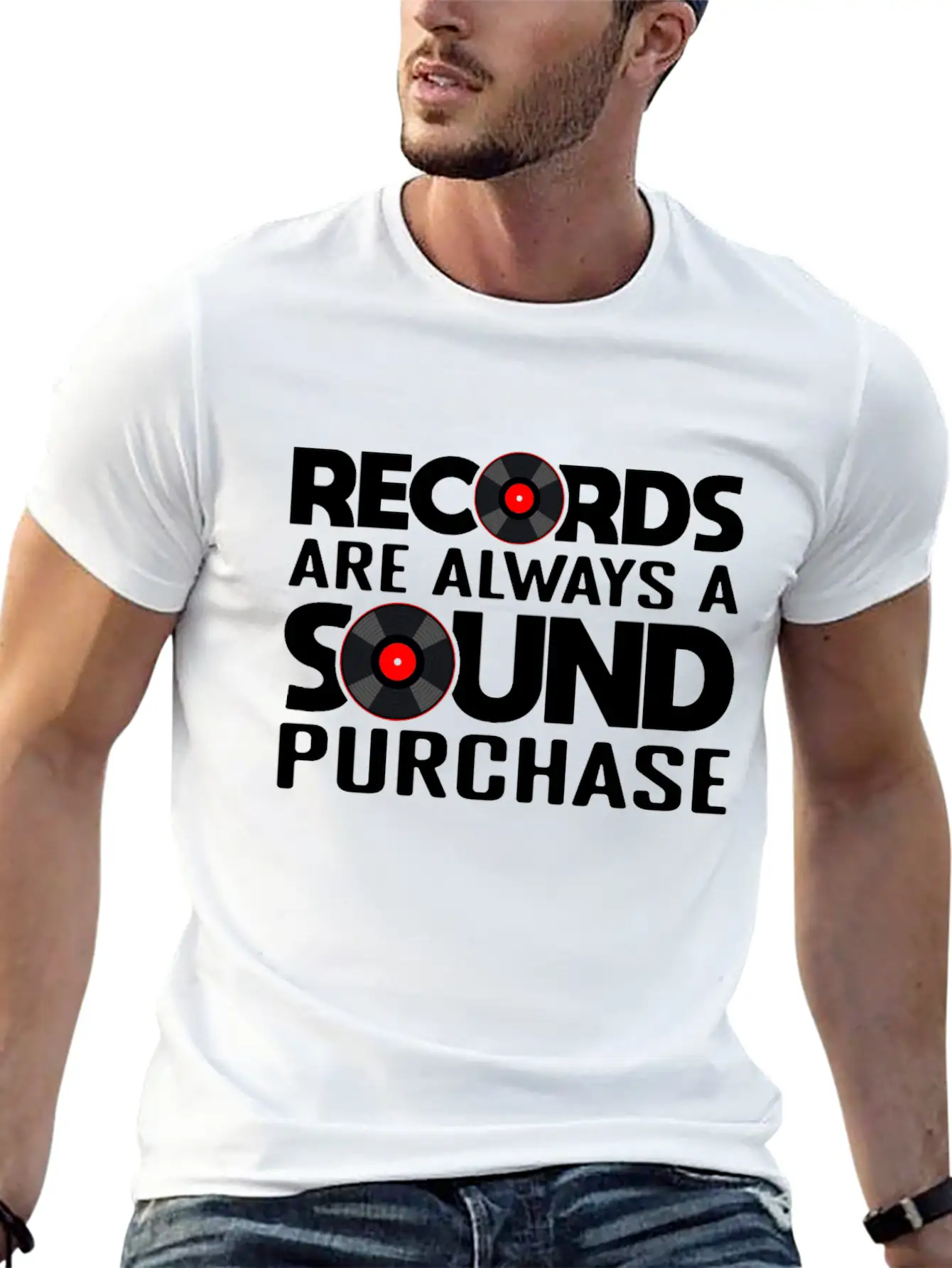 Record Collection Vinyl Collector Joke Casual Graphic T-Shirt – Simple And Comfortable Daily Wear