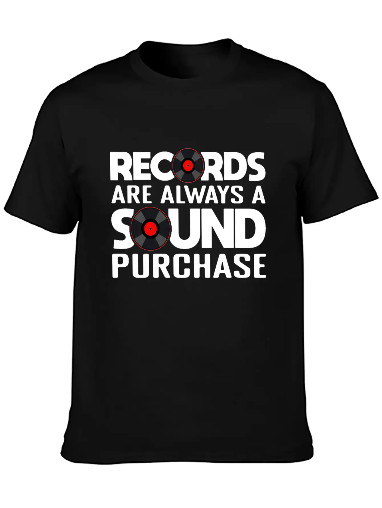 Record Collection Vinyl Collector Joke Casual Graphic T-Shirt – Simple And Comfortable Daily Wear